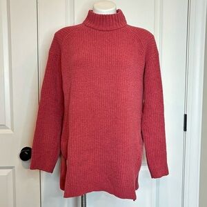 A New Day Rose Pink Mock Neck Tunic Sweater M